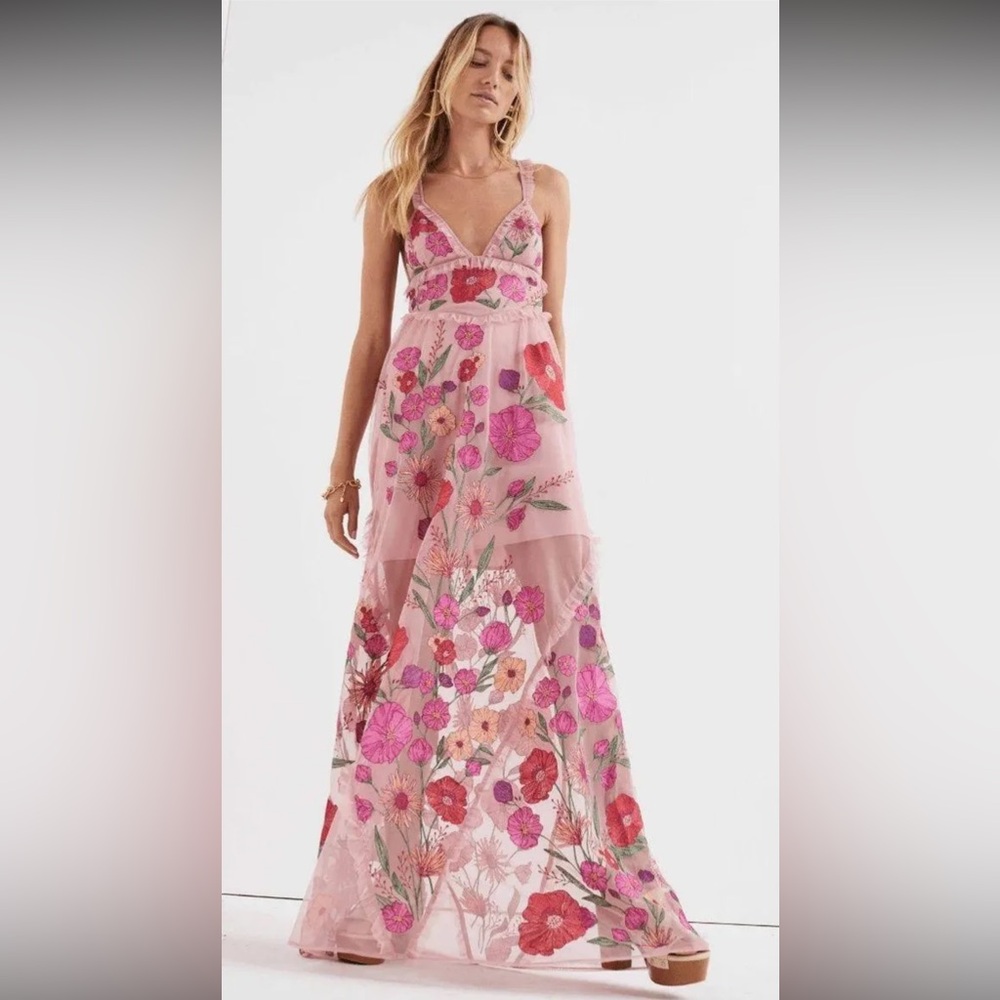 For Love & Lemons Floral Dress